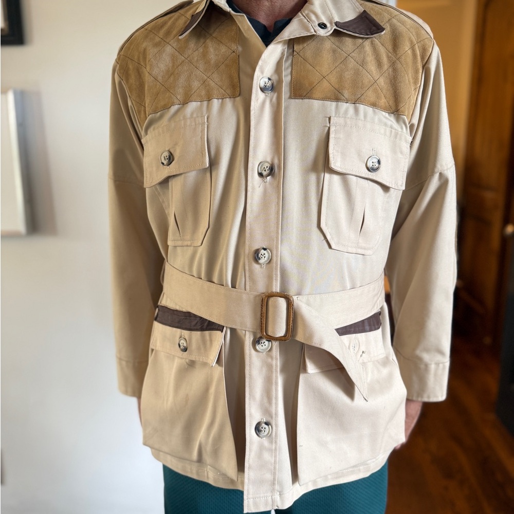 Geren Ford Tan and Brown Military safari Jacket